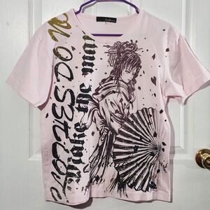 Y2K Pink Anime Princess Graphic Tshirt